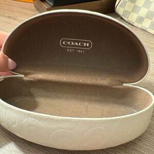 Coach Cream Sunglasses Case